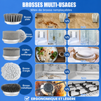 Brosse de Nettoyage Électrique pour TOUTES les Surfaces