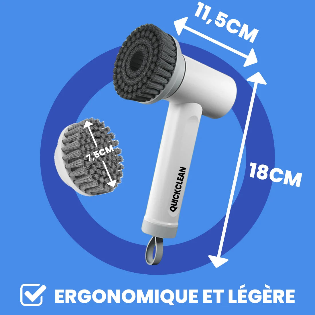 Brosse de Nettoyage Électrique pour TOUTES les Surfaces